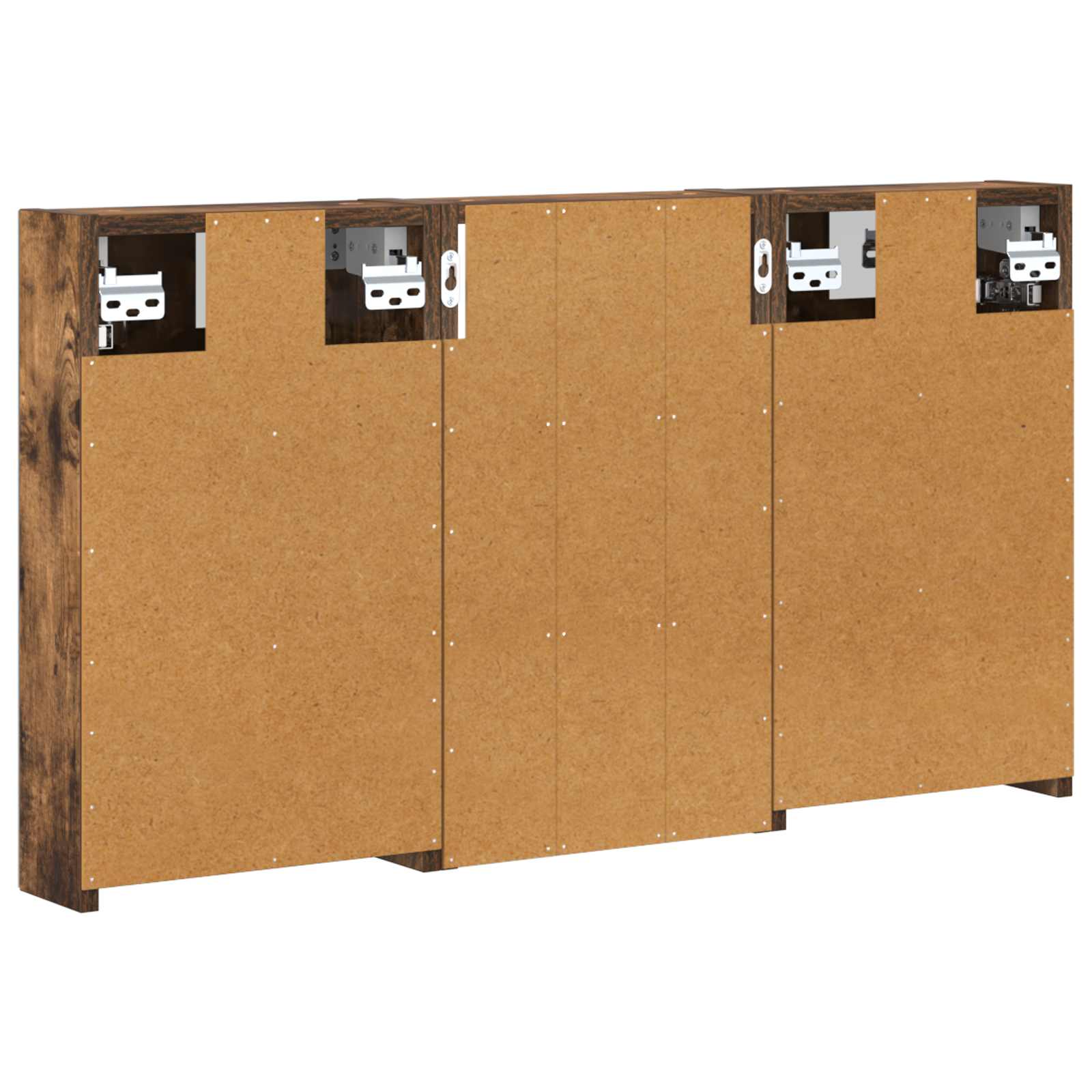 Σετ Ντουλαπιών Μπάνιου με ράφι με πόρτα 3 pcs 90 x 10,5 x 50 εκ - Pakobazaar