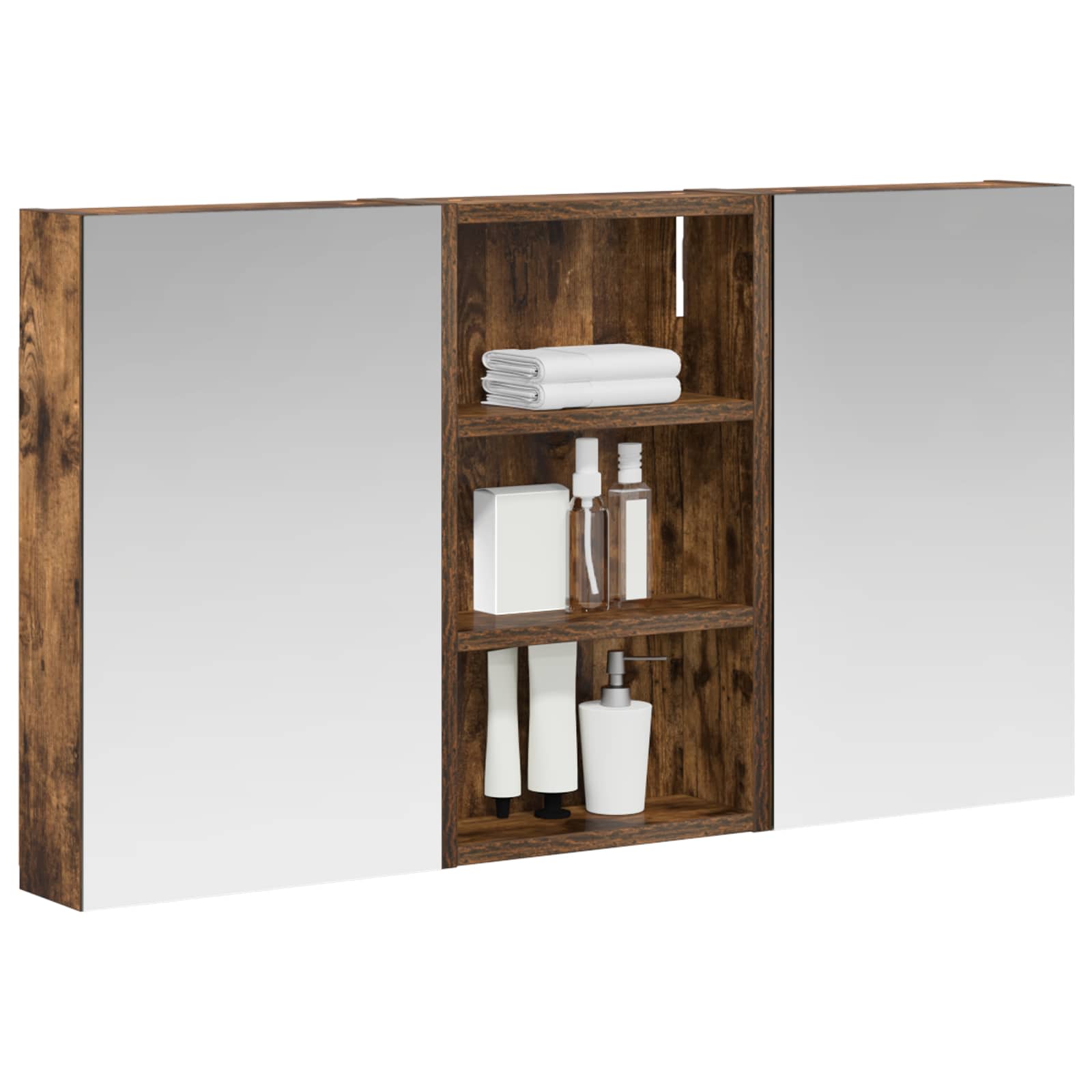 Σετ Ντουλαπιών Μπάνιου με ράφι με πόρτα 3 pcs 90 x 10,5 x 50 εκ - Pakobazaar