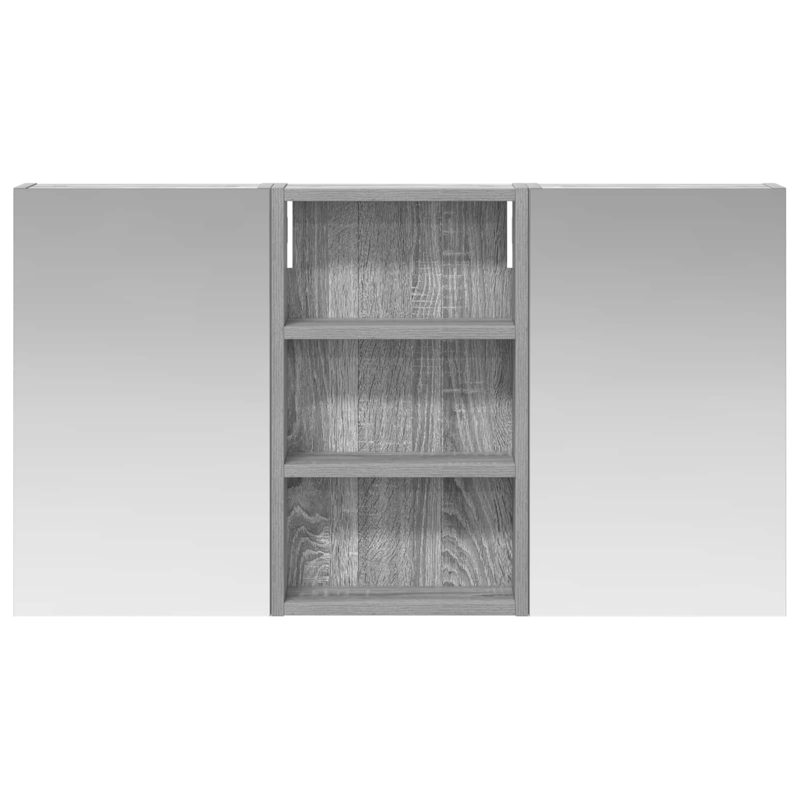 Σετ Ντουλαπιών Μπάνιου με ράφι με πόρτα 3 pcs 90 x 10,5 x 50 εκ - Pakobazaar