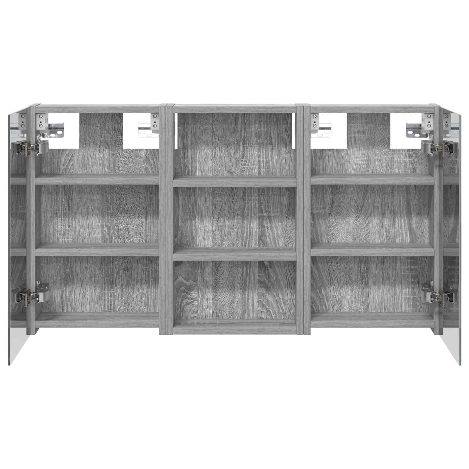 Σετ Ντουλαπιών Μπάνιου με ράφι με πόρτα 3 pcs 90 x 10,5 x 50 εκ - Pakobazaar