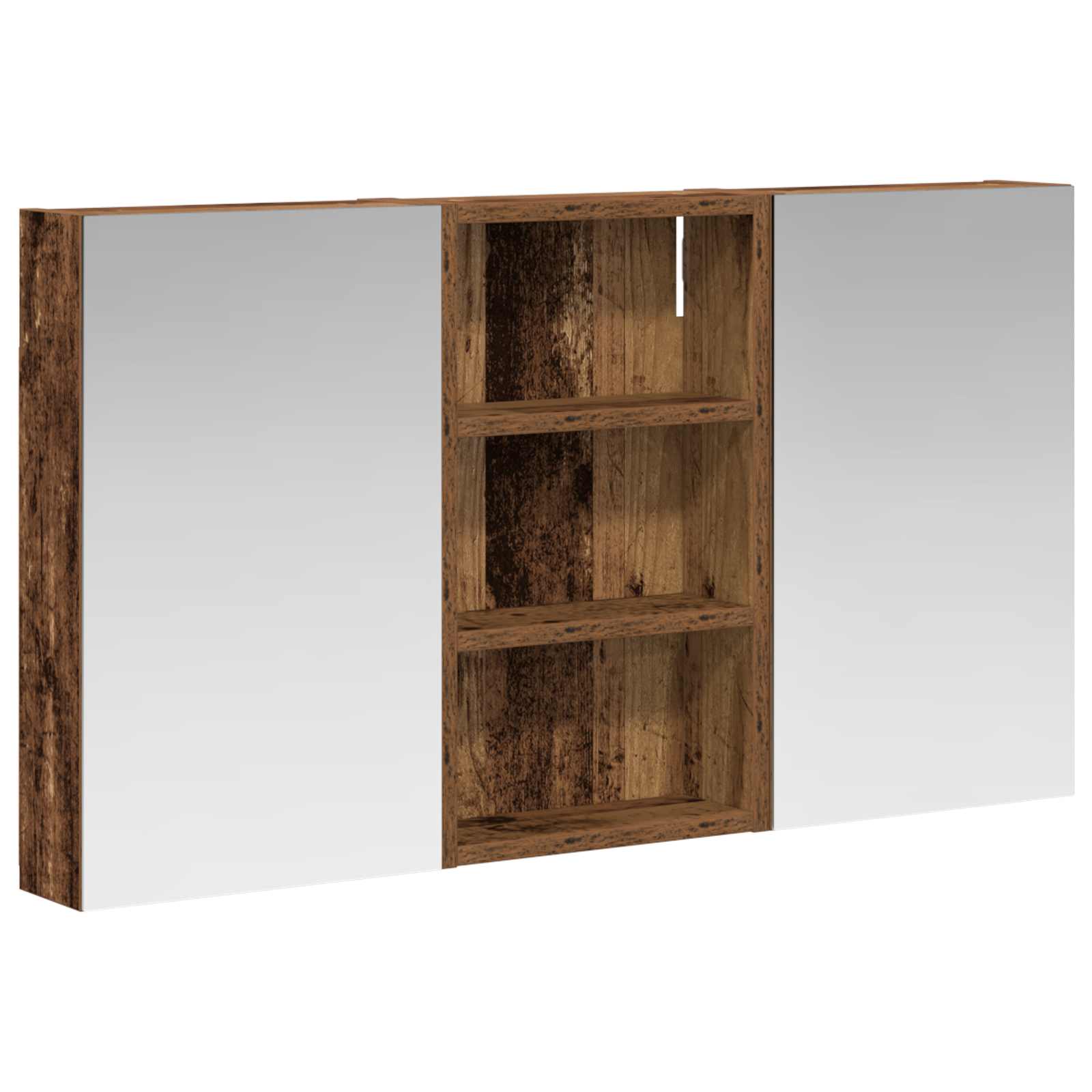 Σετ Ντουλαπιών Μπάνιου με ράφι με πόρτα 3 pcs 90 x 10,5 x 50 εκ - Pakobazaar