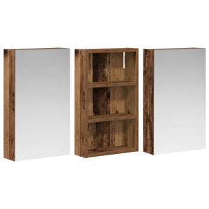 Σετ Ντουλαπιών Μπάνιου με ράφι με πόρτα 3 pcs 90 x 10,5 x 50 εκ - Pakobazaar