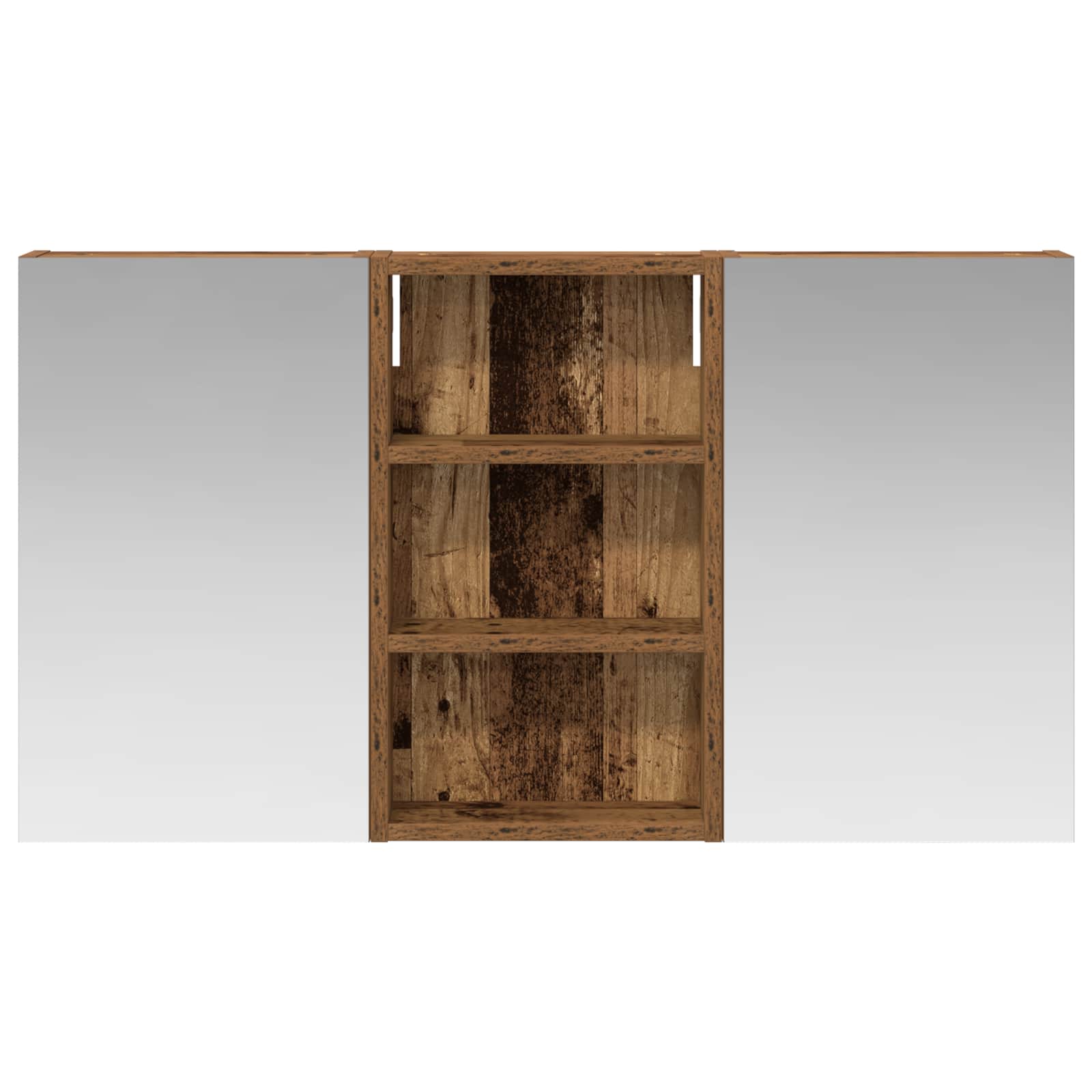 Σετ Ντουλαπιών Μπάνιου με ράφι με πόρτα 3 pcs 90 x 10,5 x 50 εκ - Pakobazaar