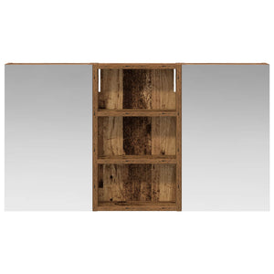 Σετ Ντουλαπιών Μπάνιου με ράφι με πόρτα 3 pcs 90 x 10,5 x 50 εκ - Pakobazaar