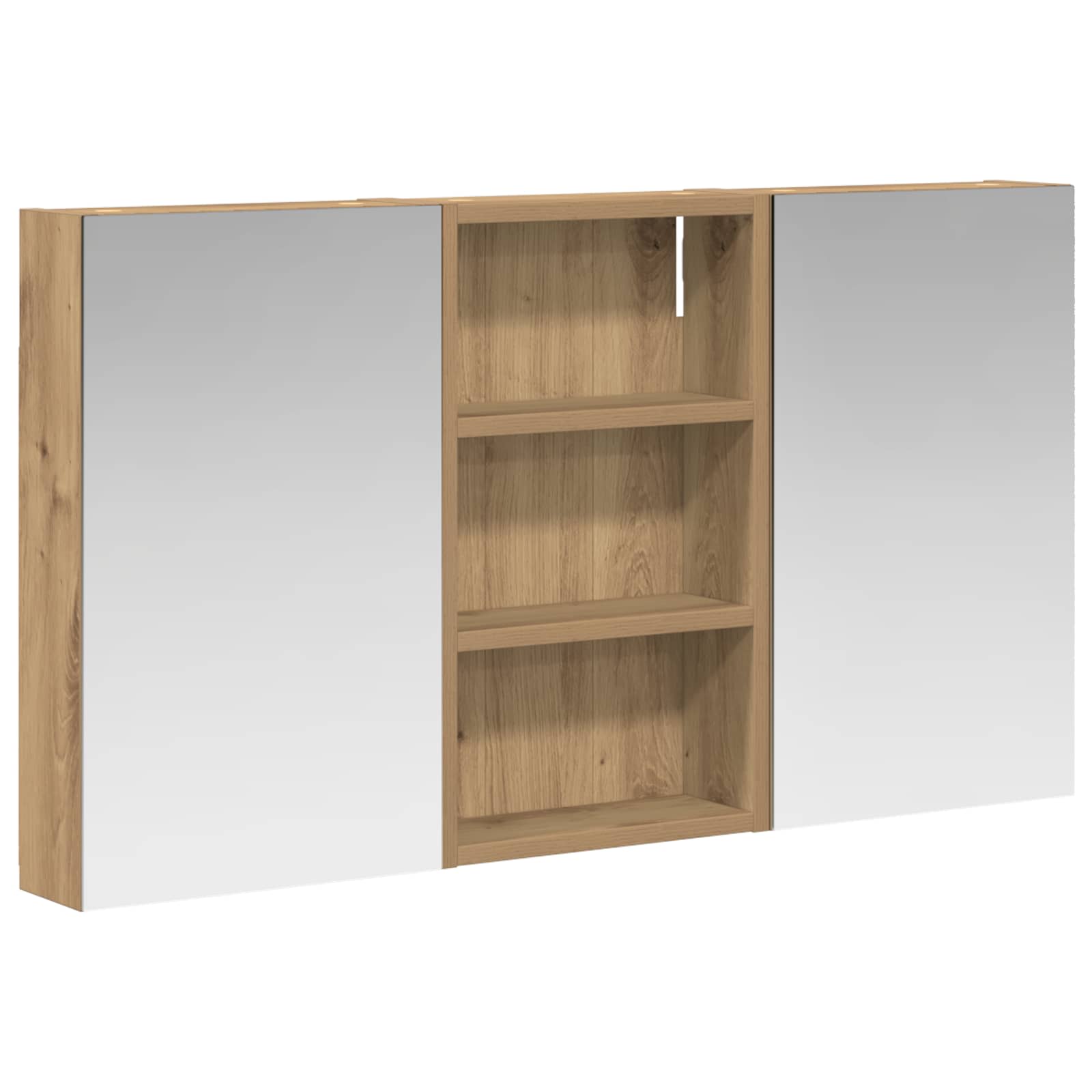 Σετ Ντουλαπιών Μπάνιου με ράφι με πόρτα 3 pcs 90 x 10,5 x 50 εκ - Pakobazaar