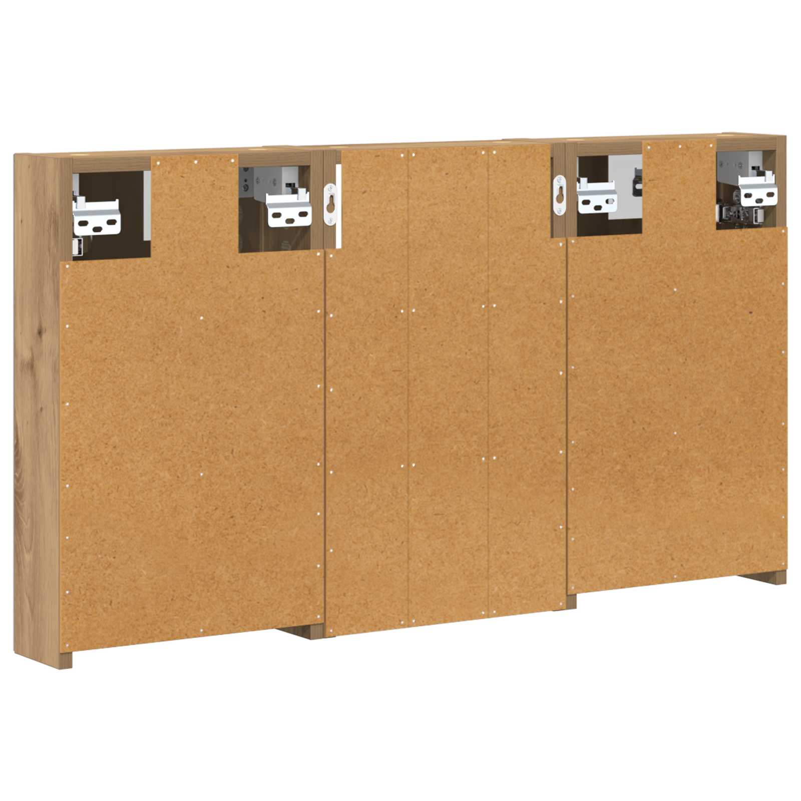 Σετ Ντουλαπιών Μπάνιου με ράφι με πόρτα 3 pcs 90 x 10,5 x 50 εκ - Pakobazaar