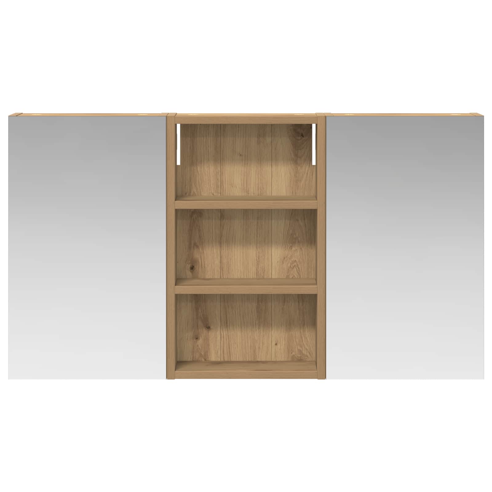 Σετ Ντουλαπιών Μπάνιου με ράφι με πόρτα 3 pcs 90 x 10,5 x 50 εκ - Pakobazaar