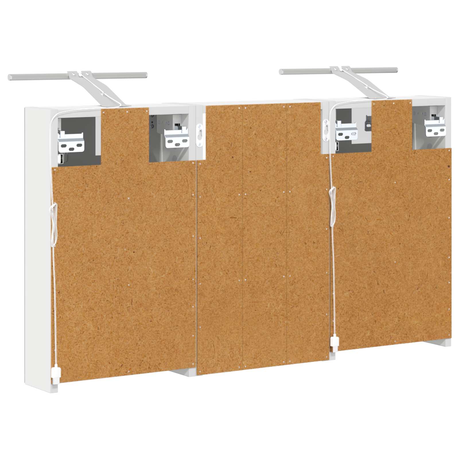 Σετ Ντουλαπιών Μπάνιου με ράφι με πόρτα 3 pcs 90 x 10,5 x 50 εκ - Pakobazaar
