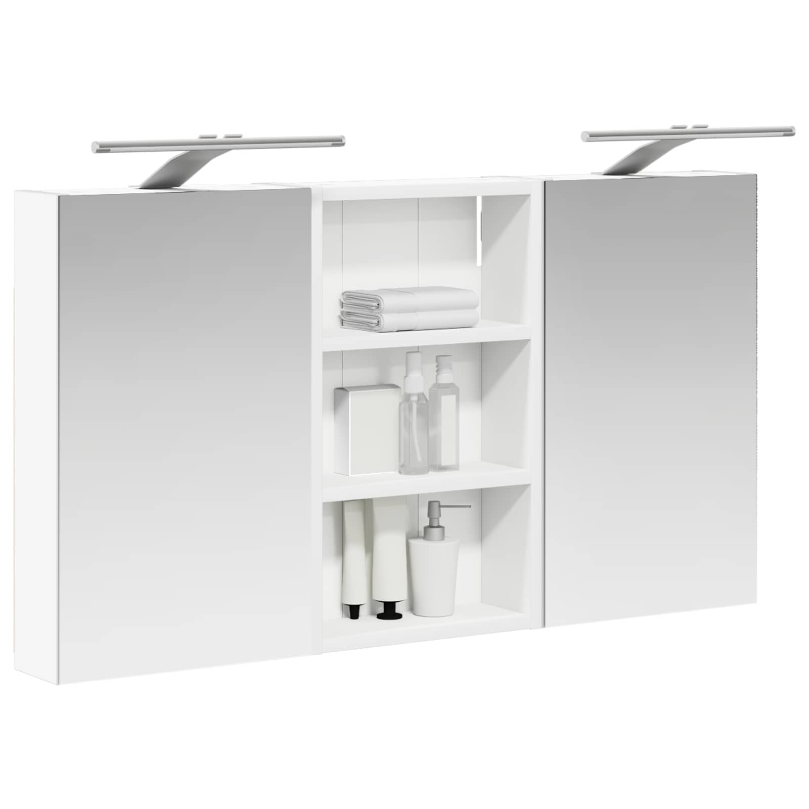 Σετ Ντουλαπιών Μπάνιου με ράφι με πόρτα 3 pcs 90 x 10,5 x 50 εκ - Pakobazaar