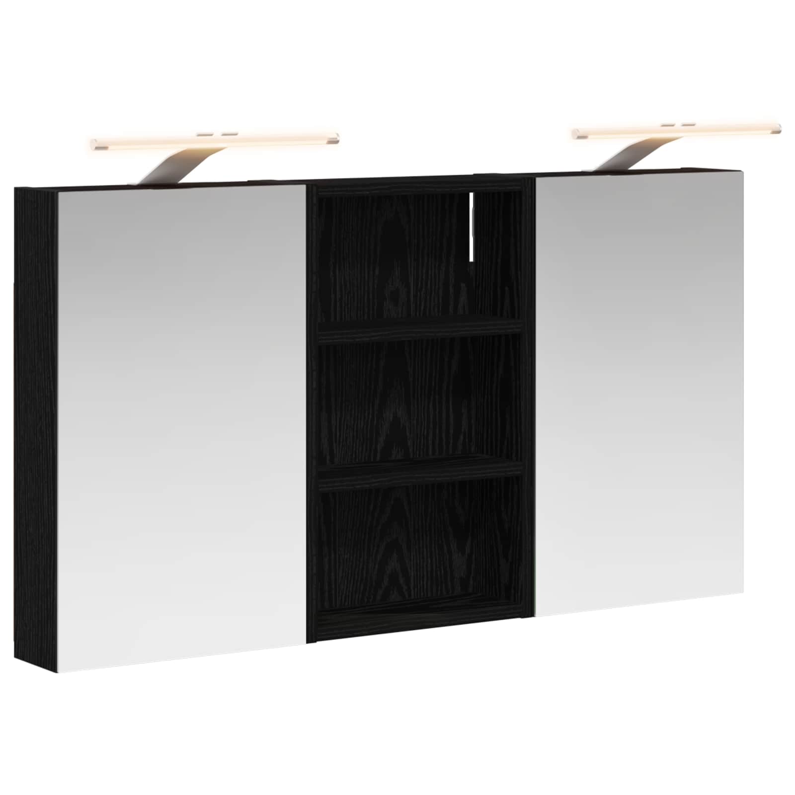 Σετ Ντουλαπιών Μπάνιου με ράφι με πόρτα 3 pcs 90 x 10,5 x 50 εκ - Pakobazaar