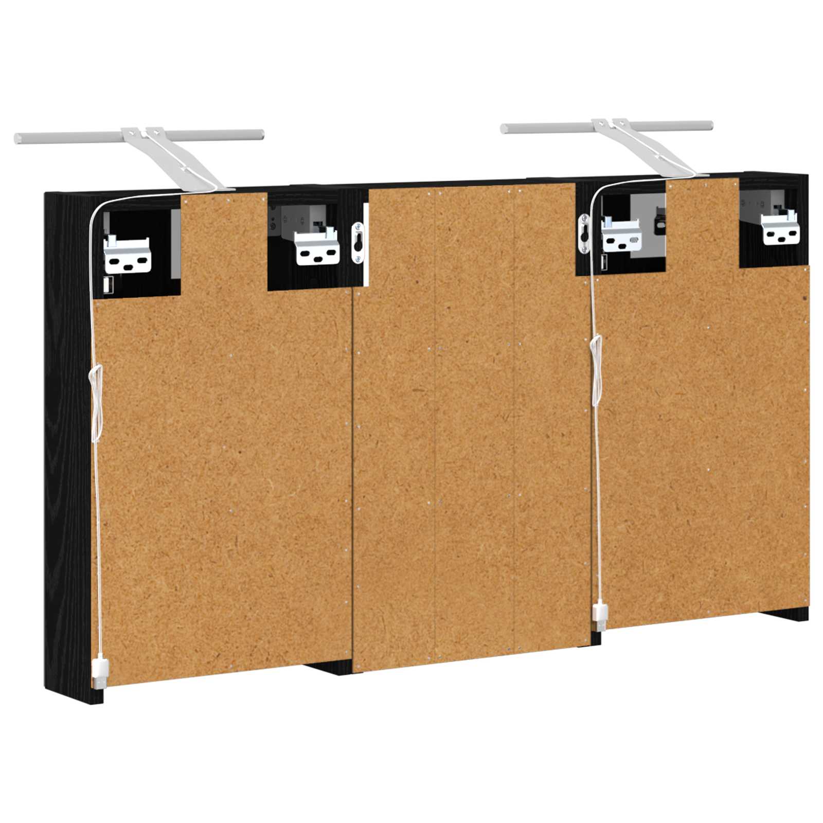 Σετ Ντουλαπιών Μπάνιου με ράφι με πόρτα 3 pcs 90 x 10,5 x 50 εκ - Pakobazaar