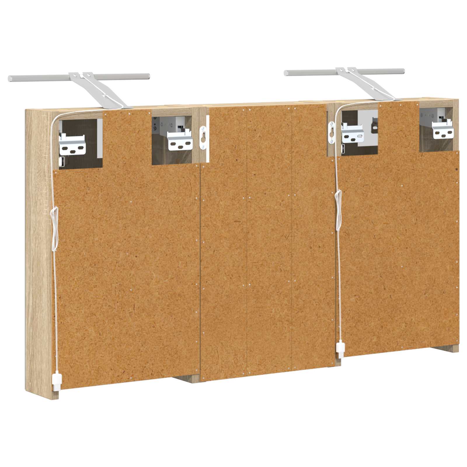 Σετ Ντουλαπιών Μπάνιου με ράφι με πόρτα 3 pcs 90 x 10,5 x 50 εκ - Pakobazaar