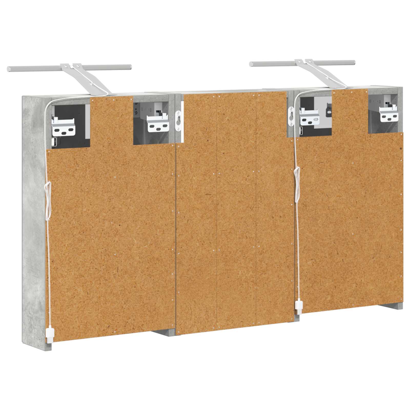 Σετ Ντουλαπιών Μπάνιου με ράφι με πόρτα 3 pcs 90 x 10,5 x 50 εκ - Pakobazaar