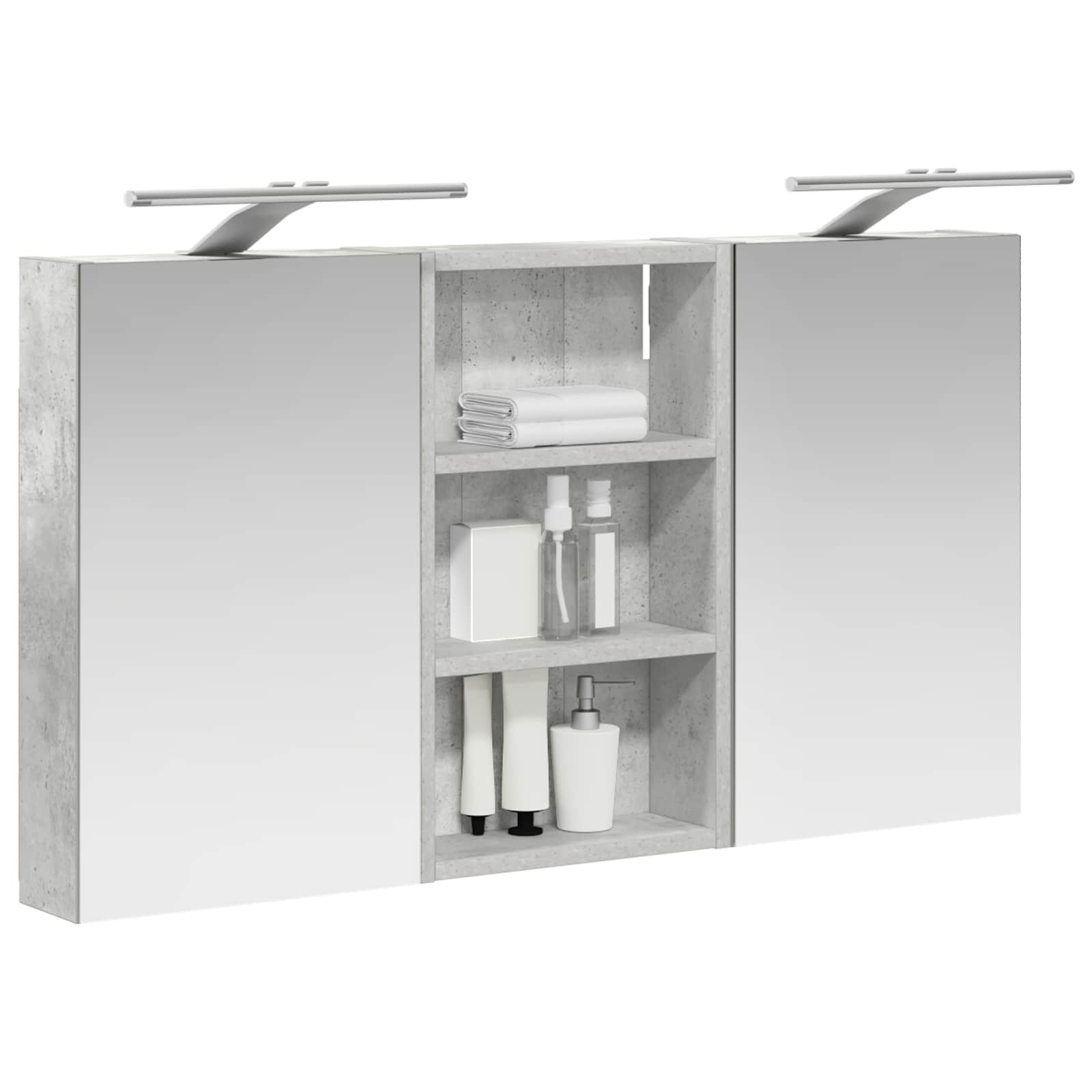 Σετ Ντουλαπιών Μπάνιου με ράφι με πόρτα 3 pcs 90 x 10,5 x 50 εκ - Pakobazaar