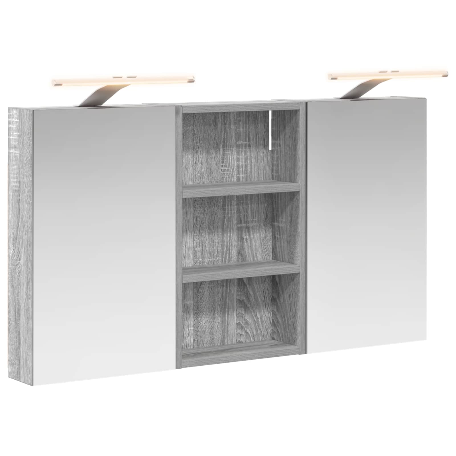 Σετ Ντουλαπιών Μπάνιου με ράφι με πόρτα 3 pcs 90 x 10,5 x 50 εκ - Pakobazaar