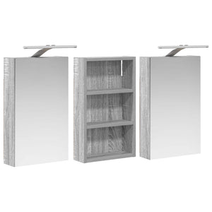 Σετ Ντουλαπιών Μπάνιου με ράφι με πόρτα 3 pcs 90 x 10,5 x 50 εκ - Pakobazaar