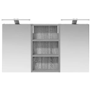Σετ Ντουλαπιών Μπάνιου με ράφι με πόρτα 3 pcs 90 x 10,5 x 50 εκ - Pakobazaar