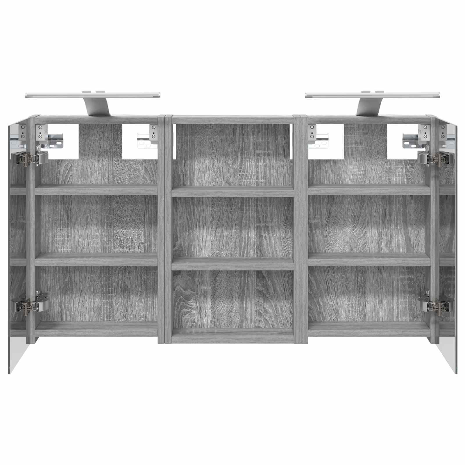 Σετ Ντουλαπιών Μπάνιου με ράφι με πόρτα 3 pcs 90 x 10,5 x 50 εκ - Pakobazaar