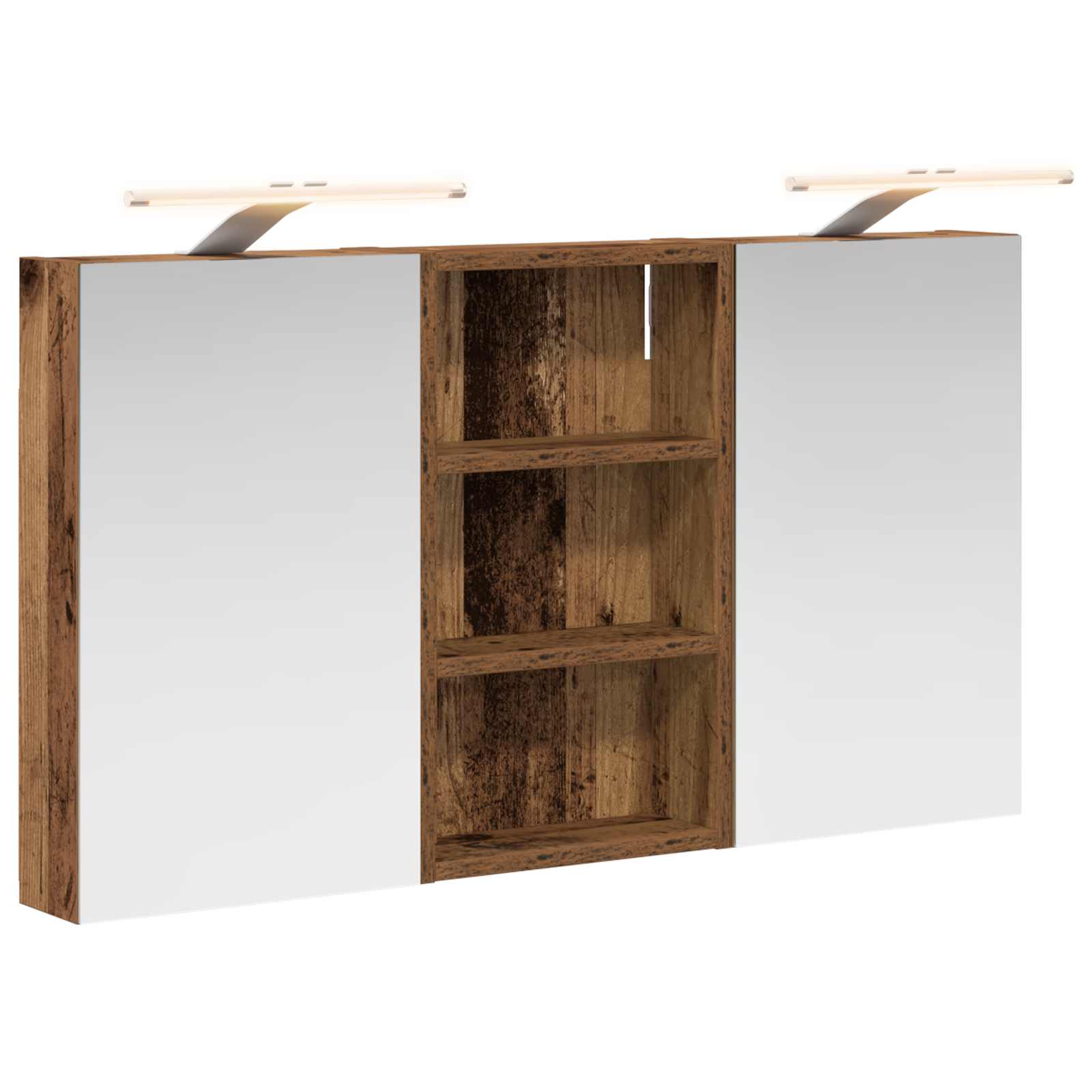 Σετ Ντουλαπιών Μπάνιου με ράφι με πόρτα 3 pcs 90 x 10,5 x 50 εκ - Pakobazaar