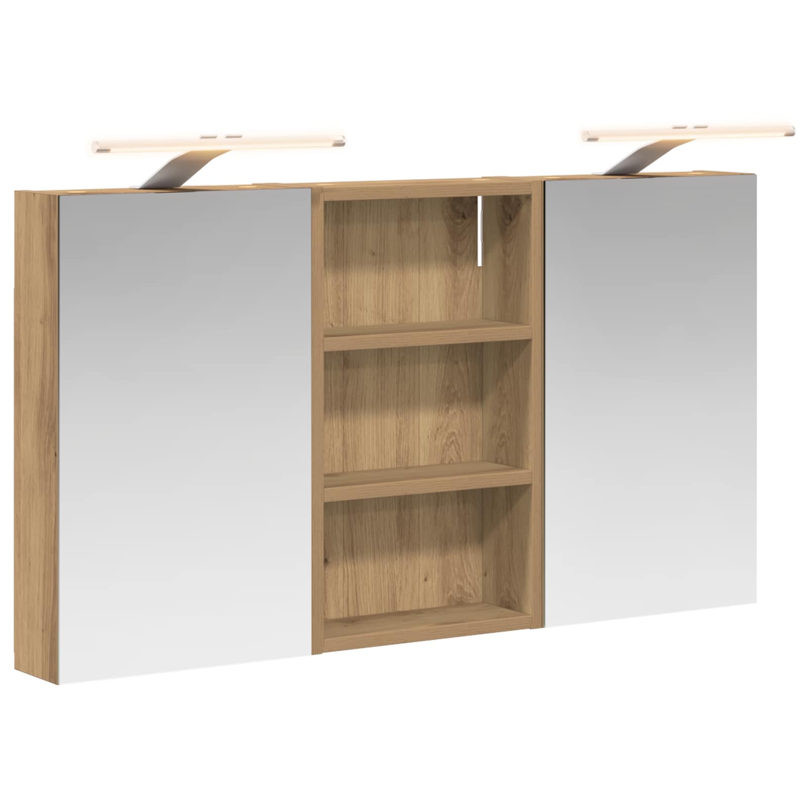Σετ Ντουλαπιών Μπάνιου με ράφι με πόρτα 3 pcs 90 x 10,5 x 50 εκ - Pakobazaar