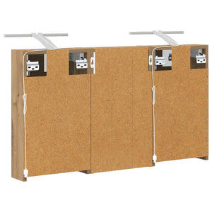 Σετ Ντουλαπιών Μπάνιου με ράφι με πόρτα 3 pcs 90 x 10,5 x 50 εκ - Pakobazaar