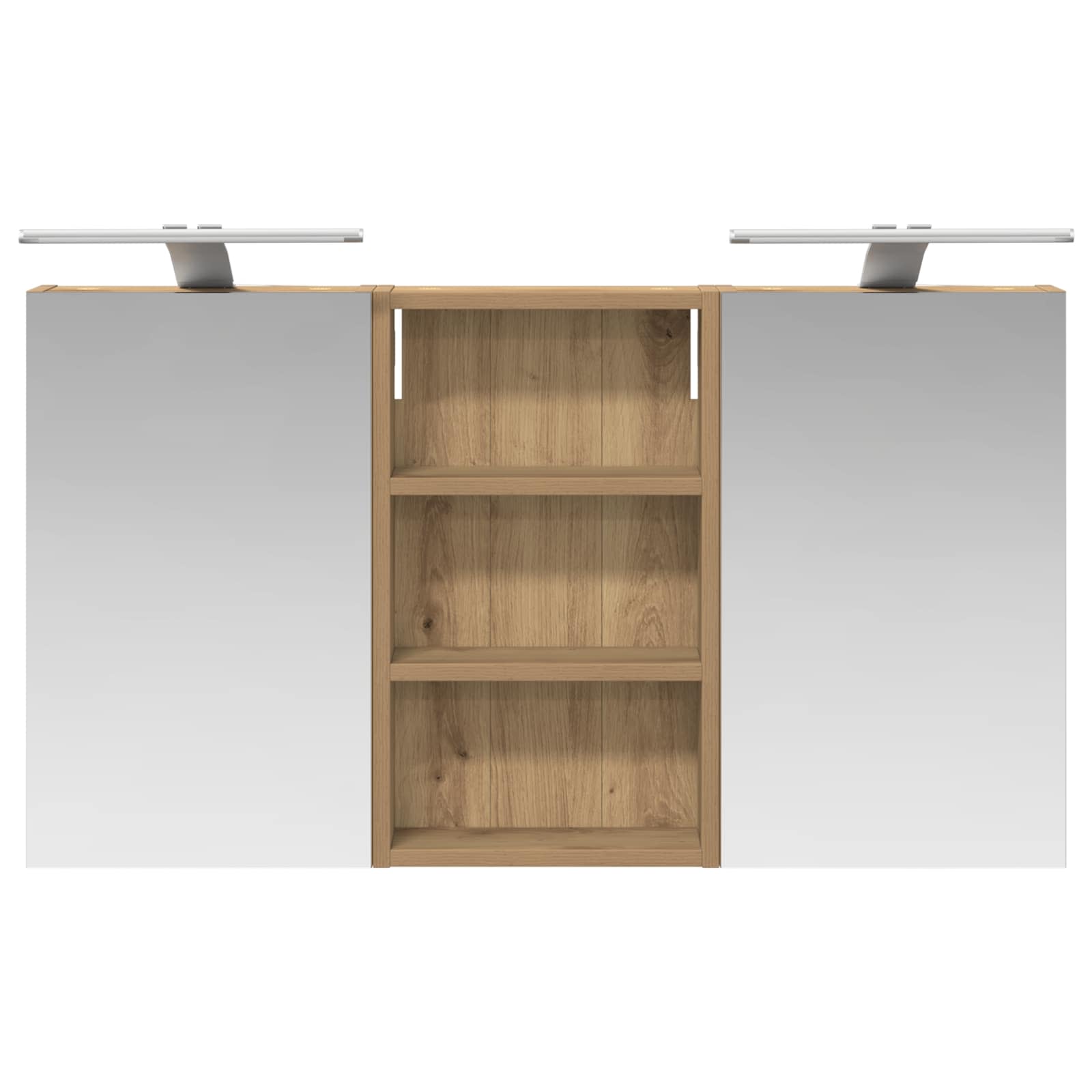 Σετ Ντουλαπιών Μπάνιου με ράφι με πόρτα 3 pcs 90 x 10,5 x 50 εκ - Pakobazaar