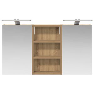 Σετ Ντουλαπιών Μπάνιου με ράφι με πόρτα 3 pcs 90 x 10,5 x 50 εκ - Pakobazaar