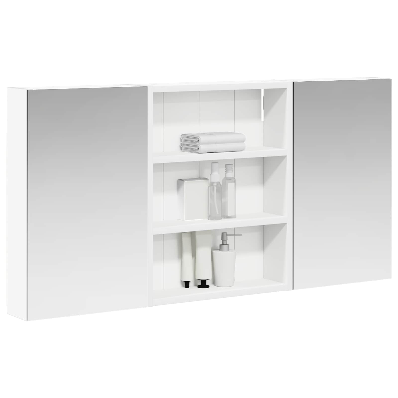 Σετ Ντουλαπιών Μπάνιου με ράφι 3 pcs 100 x 10,5 x 50 εκ - Pakobazaar