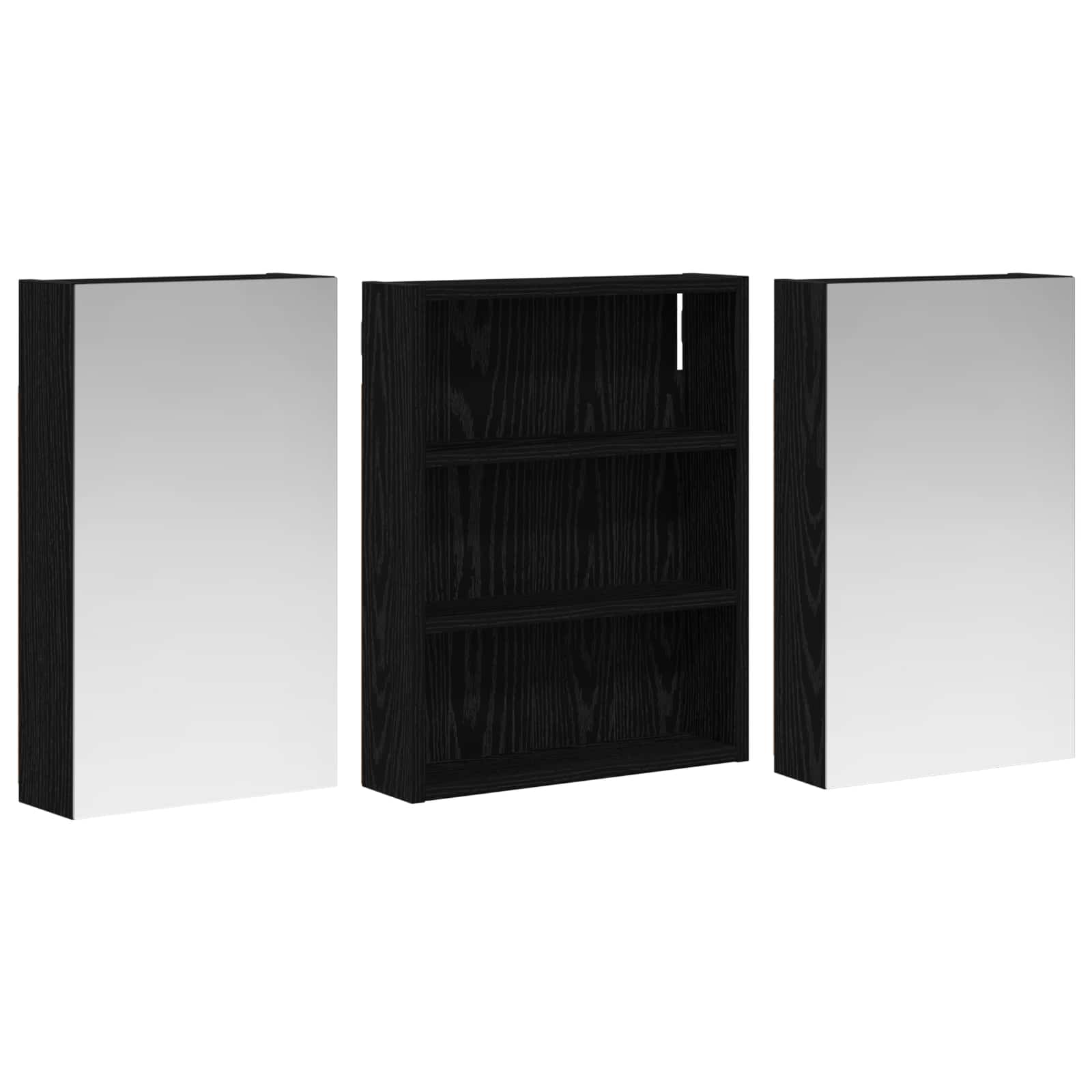 Σετ Ντουλαπιών Μπάνιου με ράφι 3 pcs 100 x 10,5 x 50 εκ - Pakobazaar