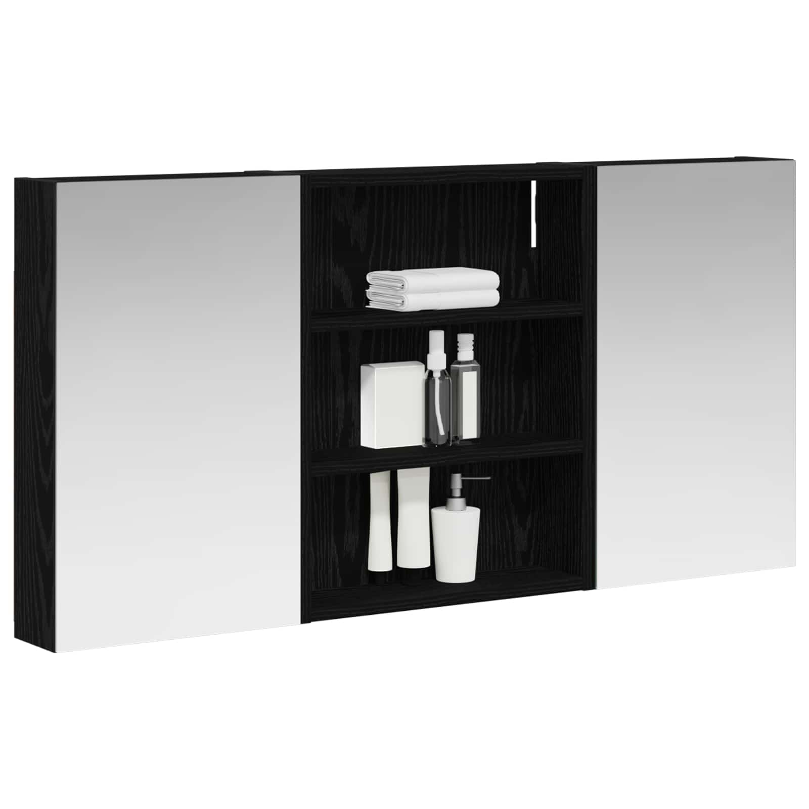 Σετ Ντουλαπιών Μπάνιου με ράφι 3 pcs 100 x 10,5 x 50 εκ - Pakobazaar