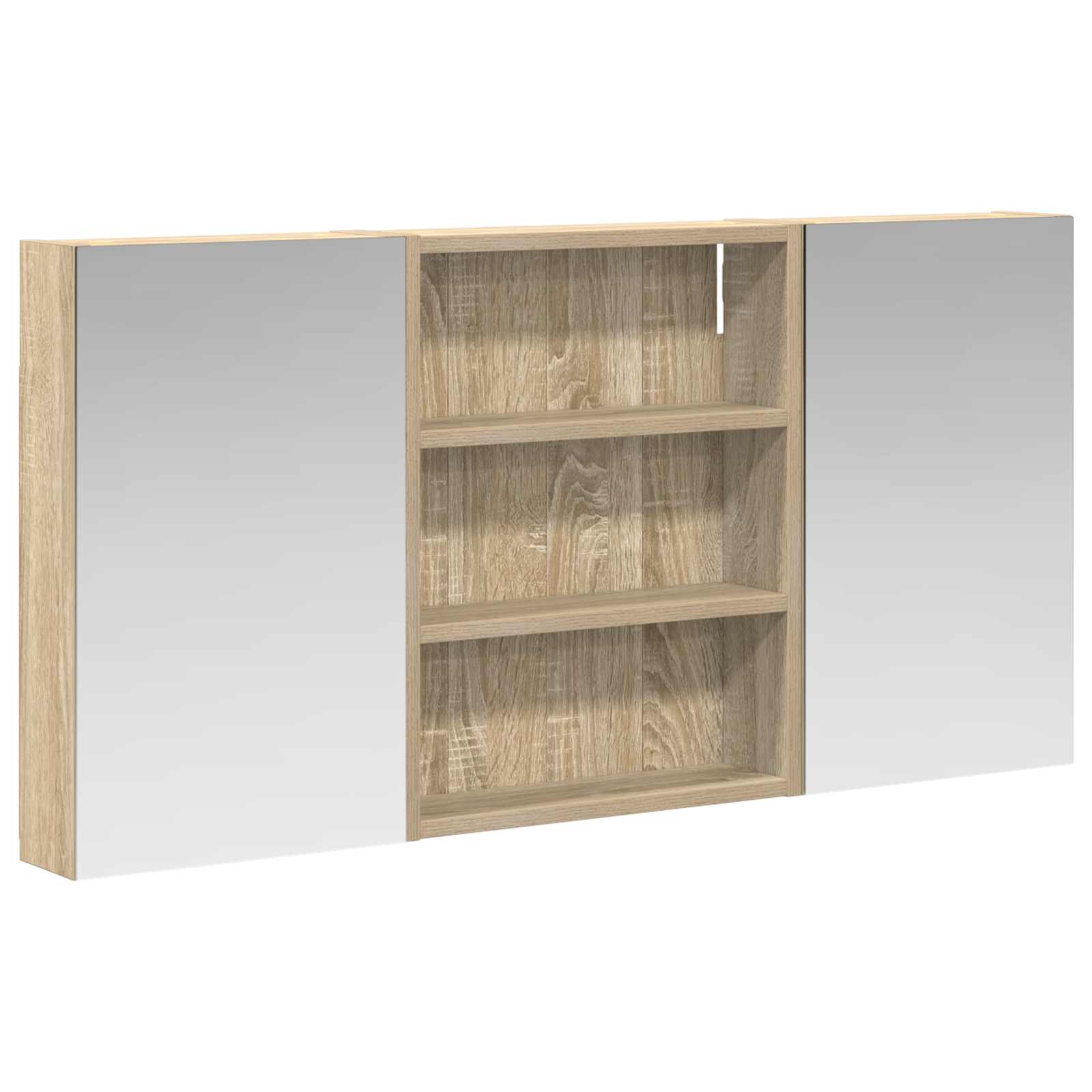 Σετ Ντουλαπιών Μπάνιου με ράφι 3 pcs 100 x 10,5 x 50 εκ - Pakobazaar