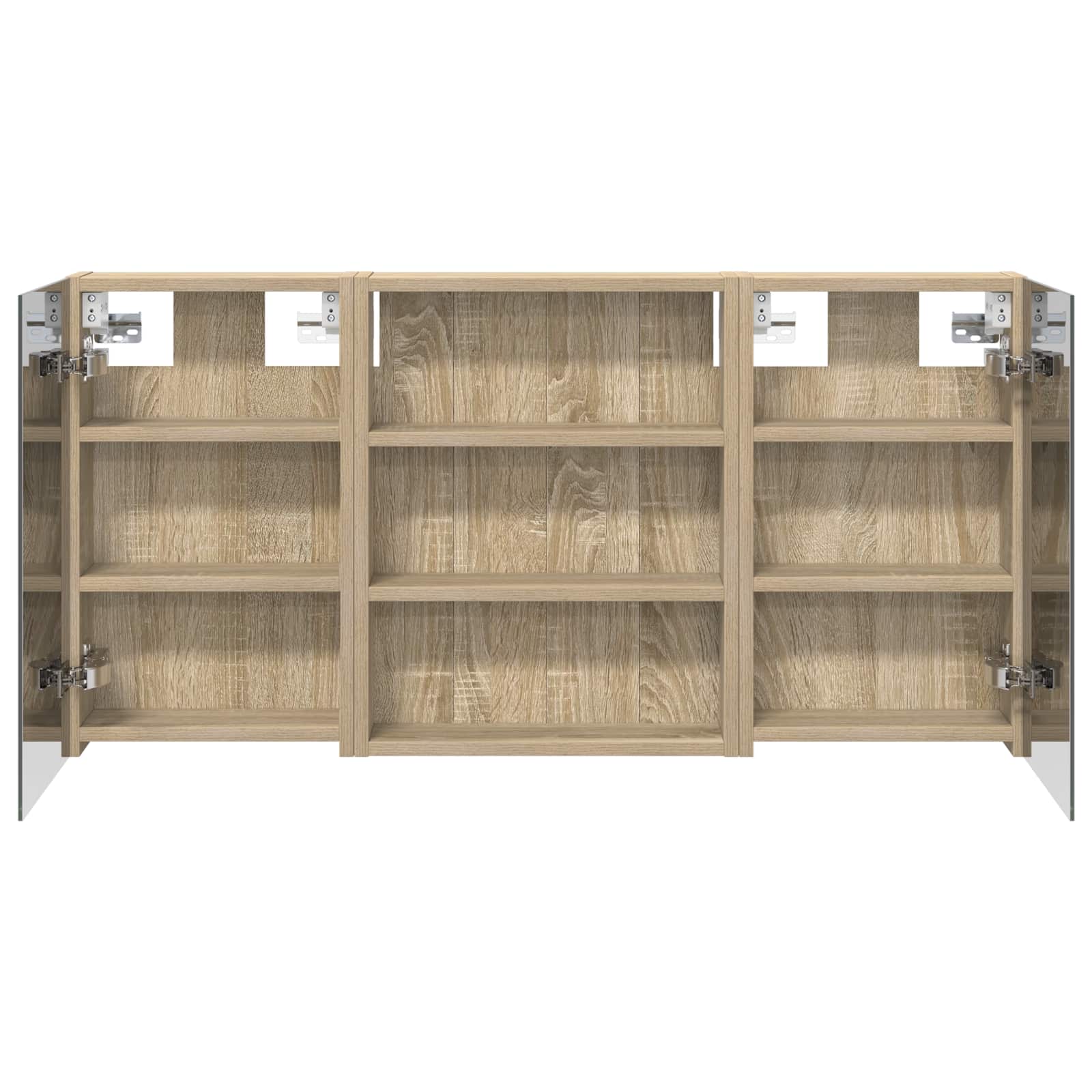Σετ Ντουλαπιών Μπάνιου με ράφι 3 pcs 100 x 10,5 x 50 εκ - Pakobazaar