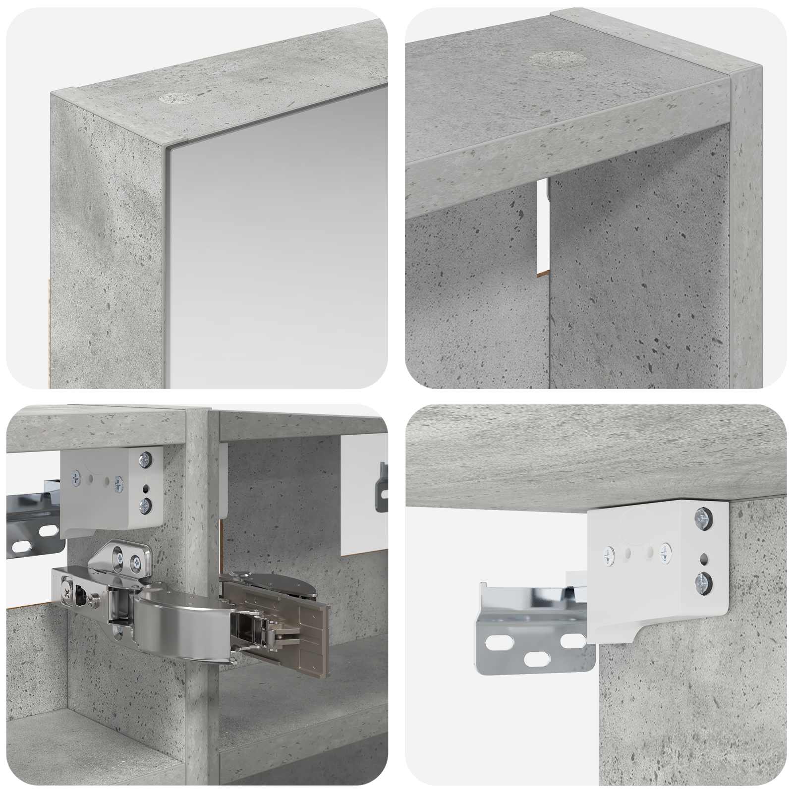 Σετ Ντουλαπιών Μπάνιου με ράφι 3 pcs 100 x 10,5 x 50 εκ - Pakobazaar