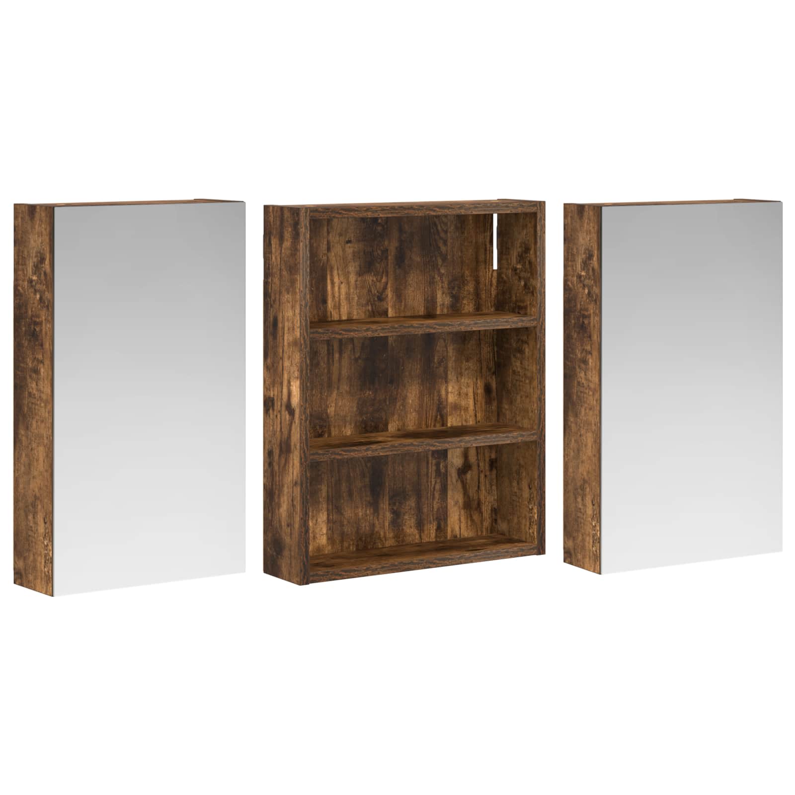 Σετ Ντουλαπιών Μπάνιου με ράφι 3 pcs 100 x 10,5 x 50 εκ - Pakobazaar