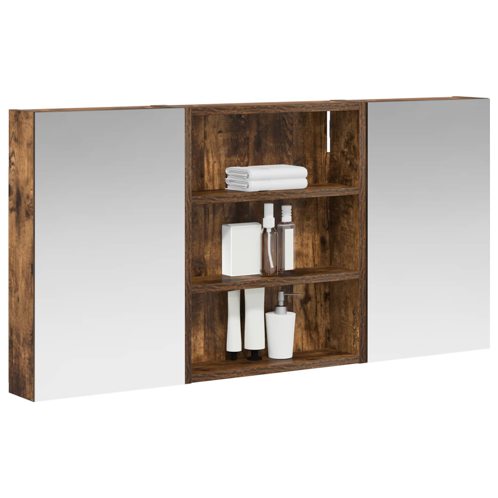 Σετ Ντουλαπιών Μπάνιου με ράφι 3 pcs 100 x 10,5 x 50 εκ - Pakobazaar