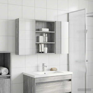 Σετ Ντουλαπιών Μπάνιου με ράφι 3 pcs 100 x 10,5 x 50 εκ - Pakobazaar