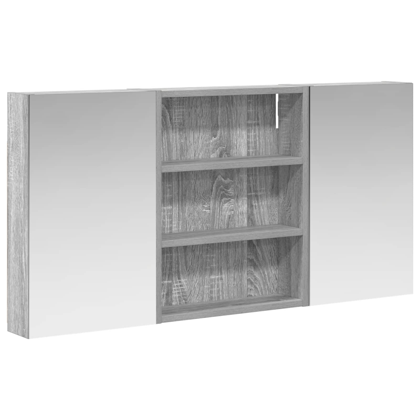 Σετ Ντουλαπιών Μπάνιου με ράφι 3 pcs 100 x 10,5 x 50 εκ - Pakobazaar