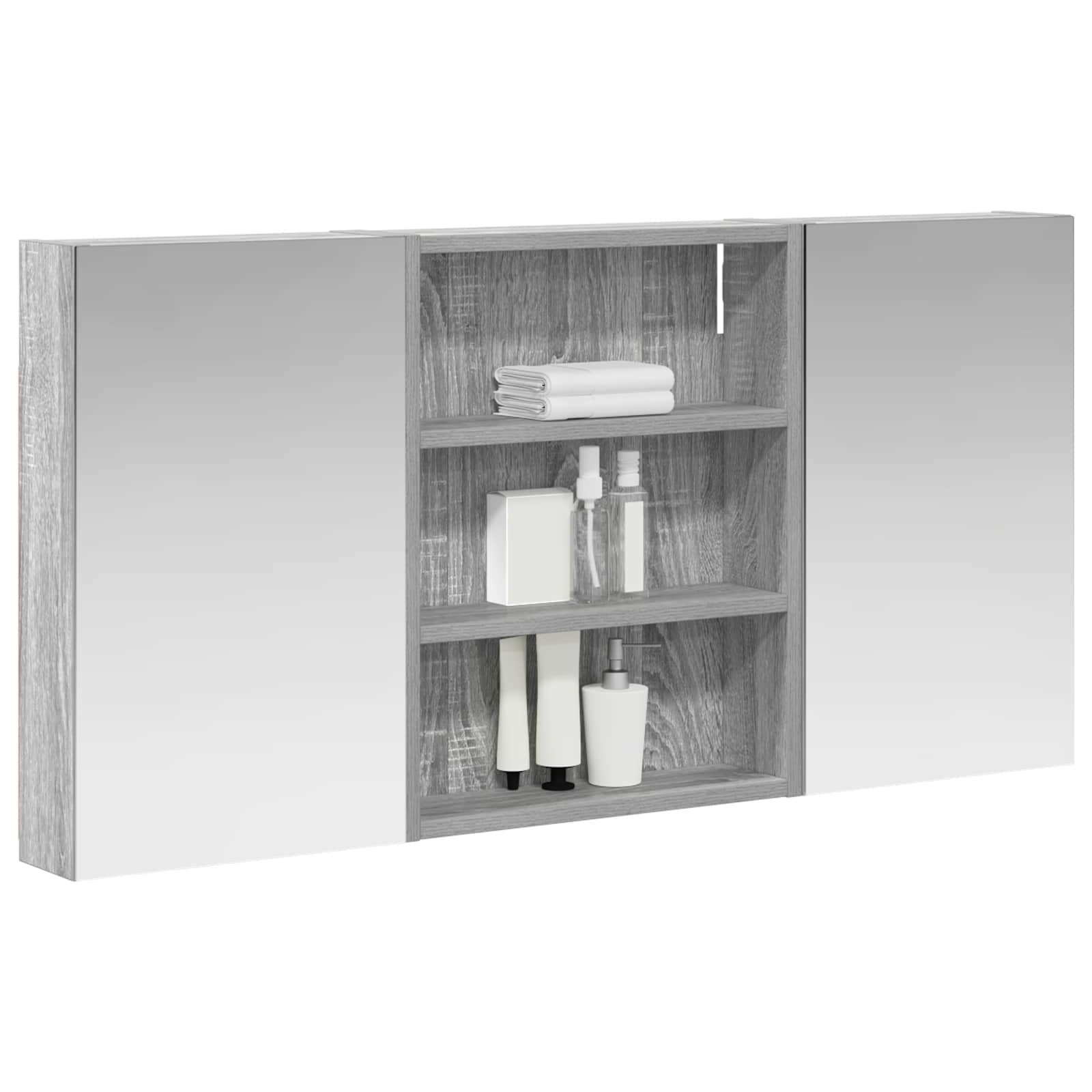 Σετ Ντουλαπιών Μπάνιου με ράφι 3 pcs 100 x 10,5 x 50 εκ - Pakobazaar