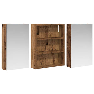 Σετ Ντουλαπιών Μπάνιου με ράφι 3 pcs 100 x 10,5 x 50 εκ - Pakobazaar