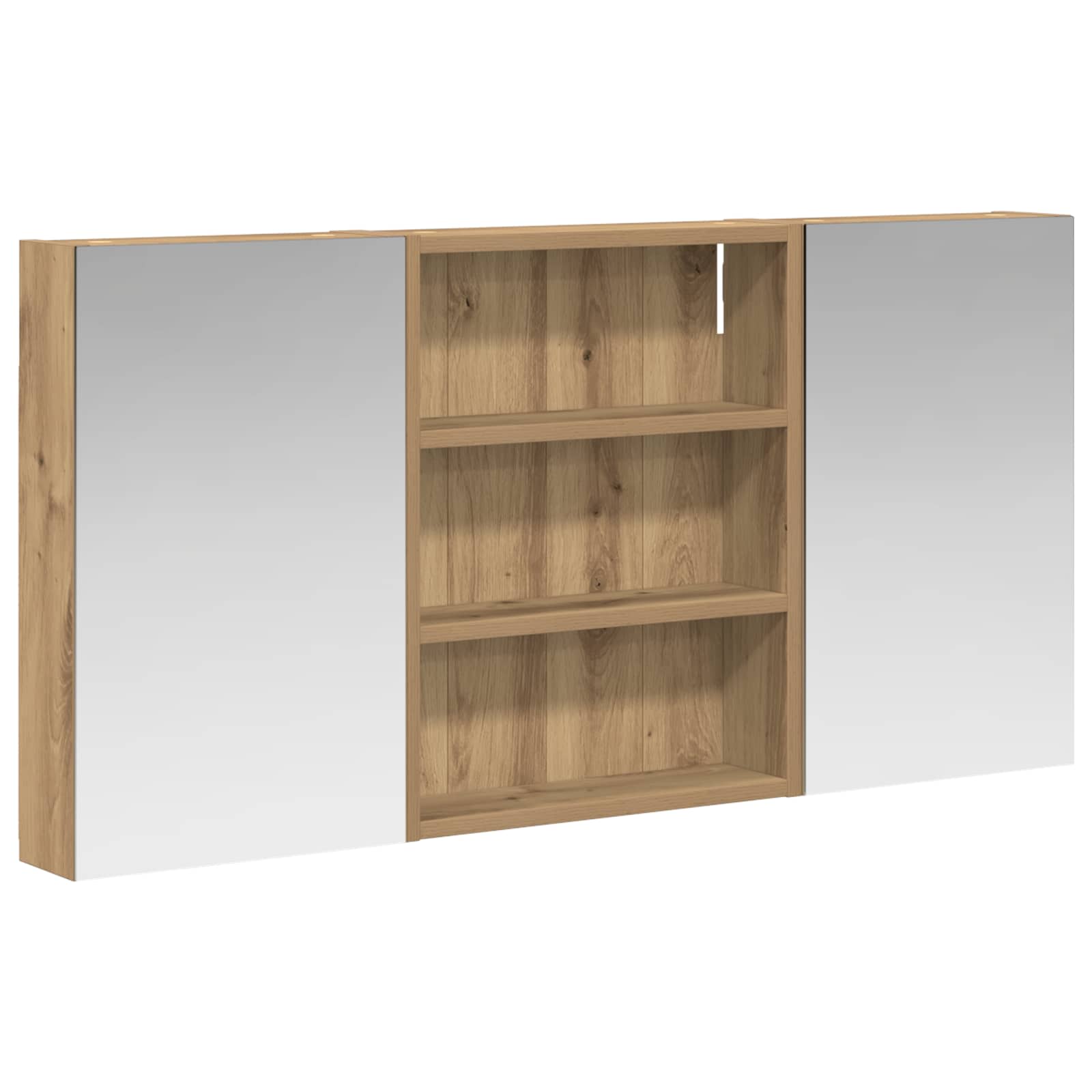 Σετ Ντουλαπιών Μπάνιου με ράφι 3 pcs 100 x 10,5 x 50 εκ - Pakobazaar