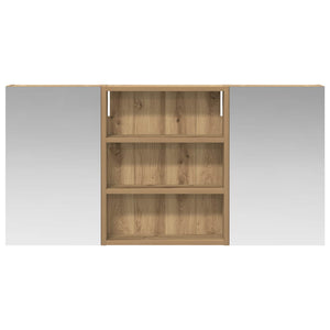 Σετ Ντουλαπιών Μπάνιου με ράφι 3 pcs 100 x 10,5 x 50 εκ - Pakobazaar