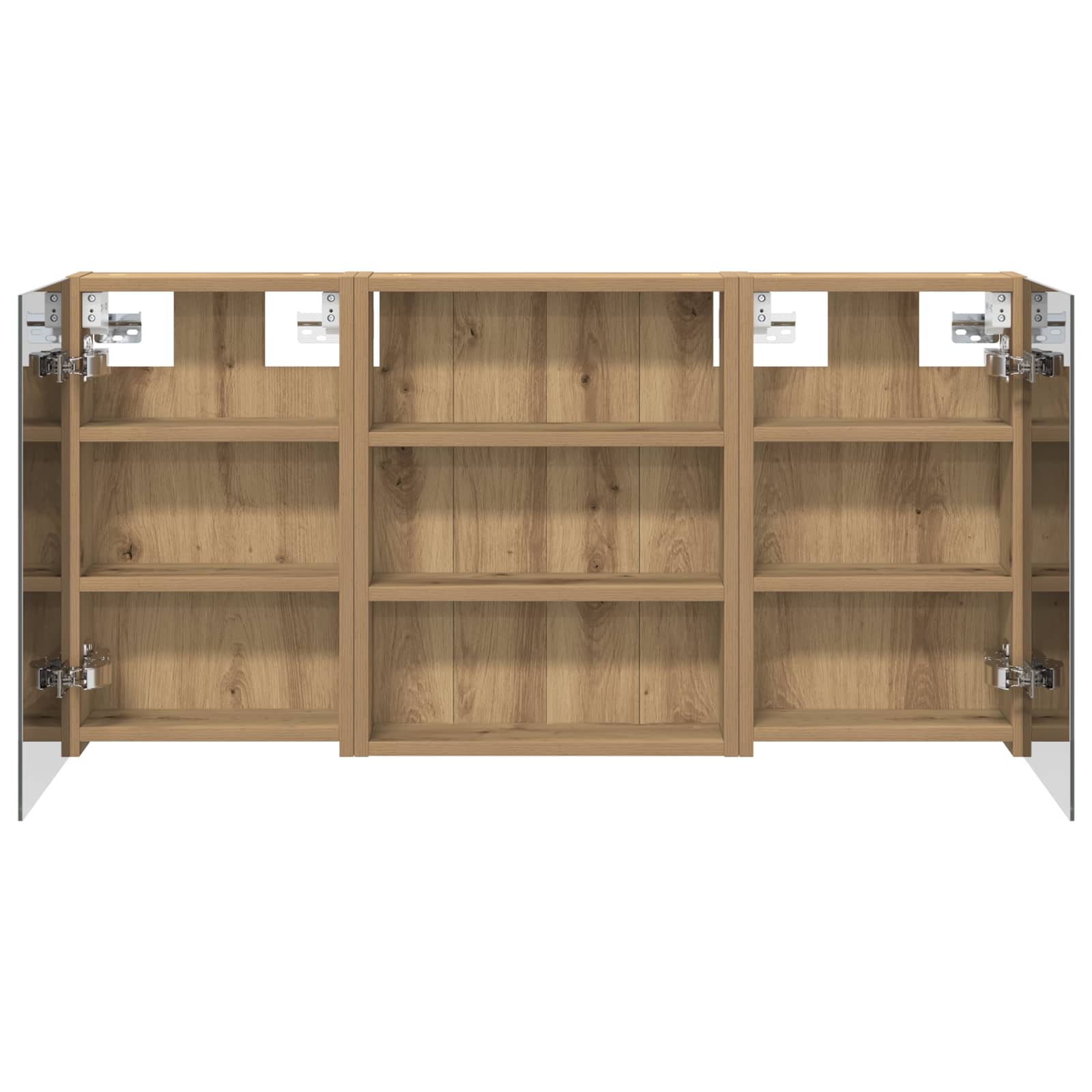 Σετ Ντουλαπιών Μπάνιου με ράφι 3 pcs 100 x 10,5 x 50 εκ - Pakobazaar