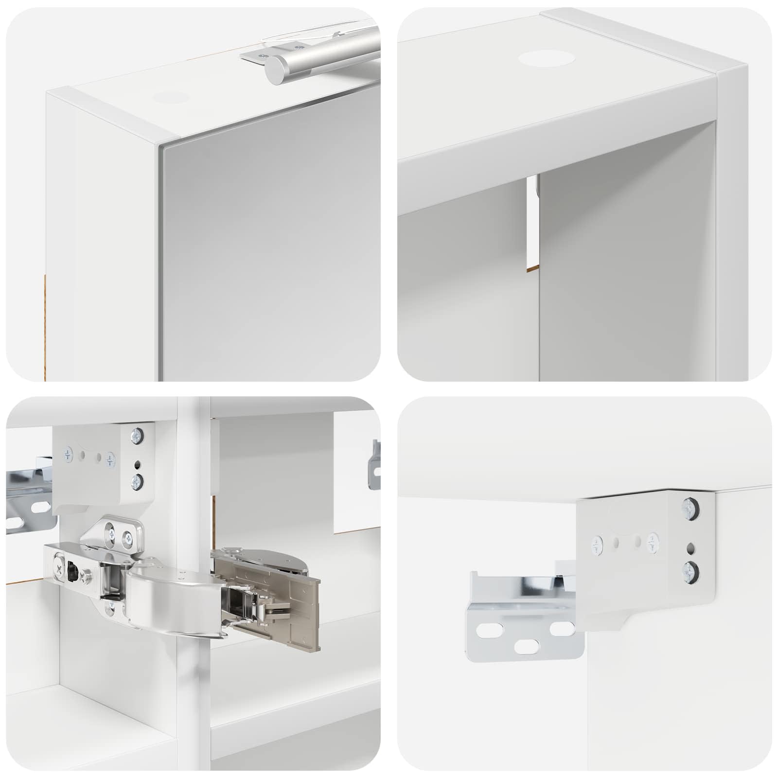 Σετ Ντουλαπιών Μπάνιου με ράφι 3 pcs 100 x 10,5 x 50 εκ - Pakobazaar