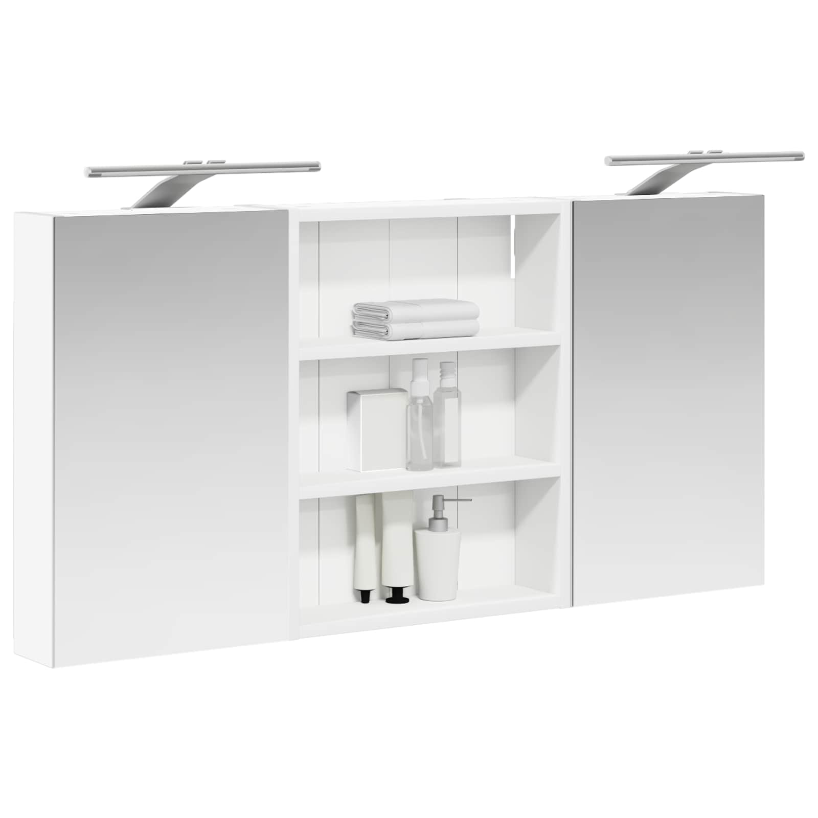 Σετ Ντουλαπιών Μπάνιου με ράφι 3 pcs 100 x 10,5 x 50 εκ - Pakobazaar