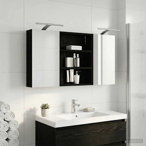 Σετ Ντουλαπιών Μπάνιου με ράφι 3 pcs 100 x 10,5 x 50 εκ - Pakobazaar