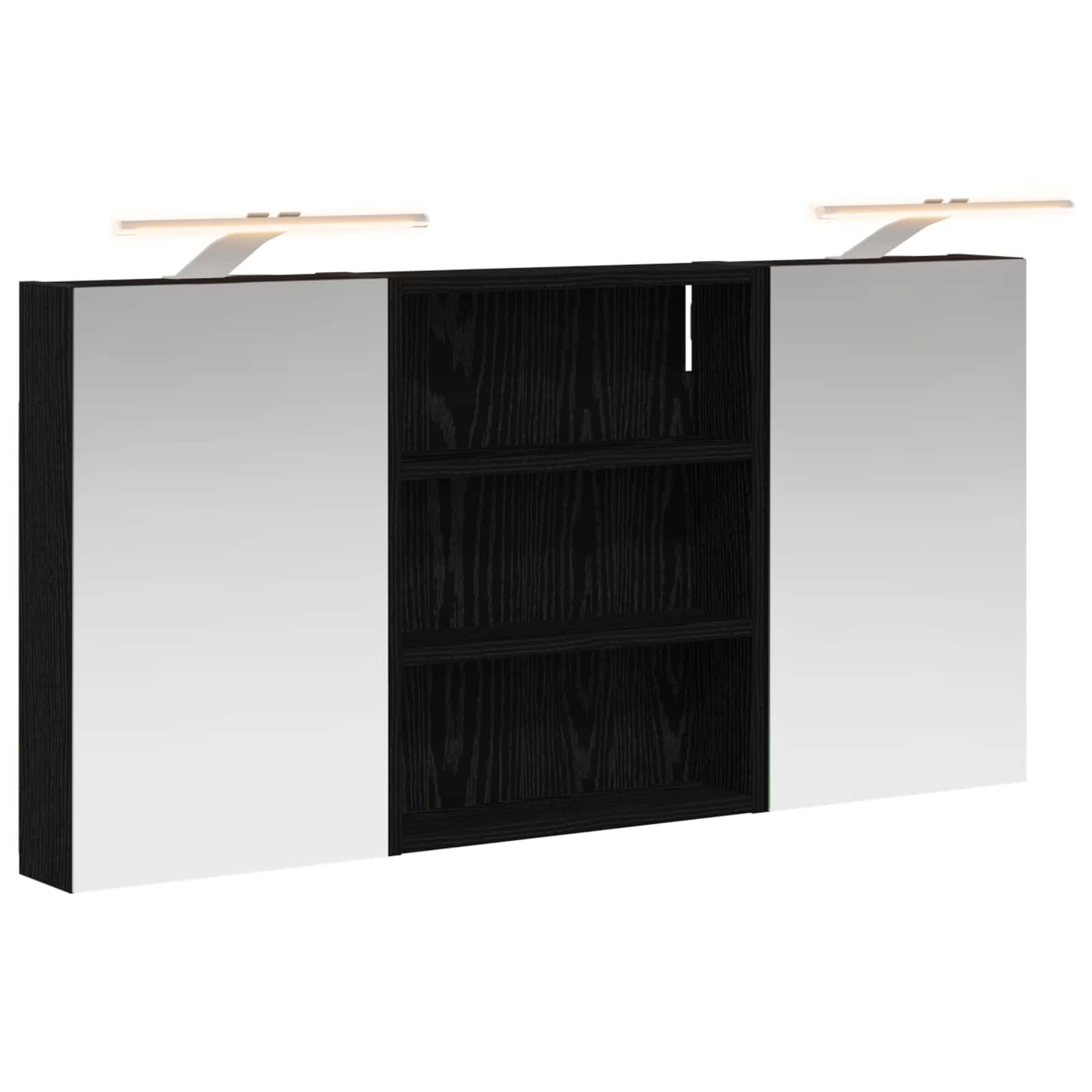 Σετ Ντουλαπιών Μπάνιου με ράφι 3 pcs 100 x 10,5 x 50 εκ - Pakobazaar