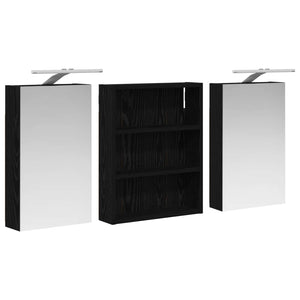 Σετ Ντουλαπιών Μπάνιου με ράφι 3 pcs 100 x 10,5 x 50 εκ - Pakobazaar