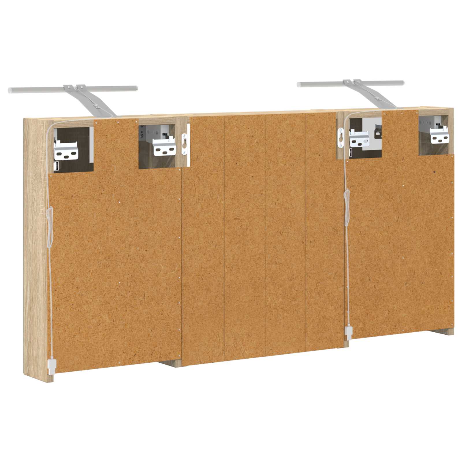 Σετ Ντουλαπιών Μπάνιου με ράφι 3 pcs 100 x 10,5 x 50 εκ - Pakobazaar