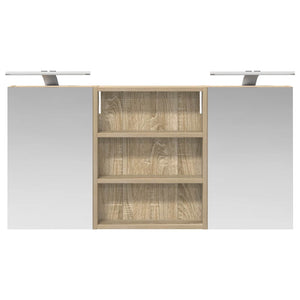 Σετ Ντουλαπιών Μπάνιου με ράφι 3 pcs 100 x 10,5 x 50 εκ - Pakobazaar