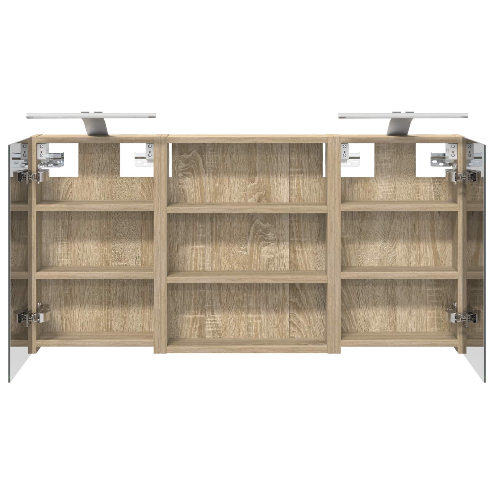 Σετ Ντουλαπιών Μπάνιου με ράφι 3 pcs 100 x 10,5 x 50 εκ - Pakobazaar